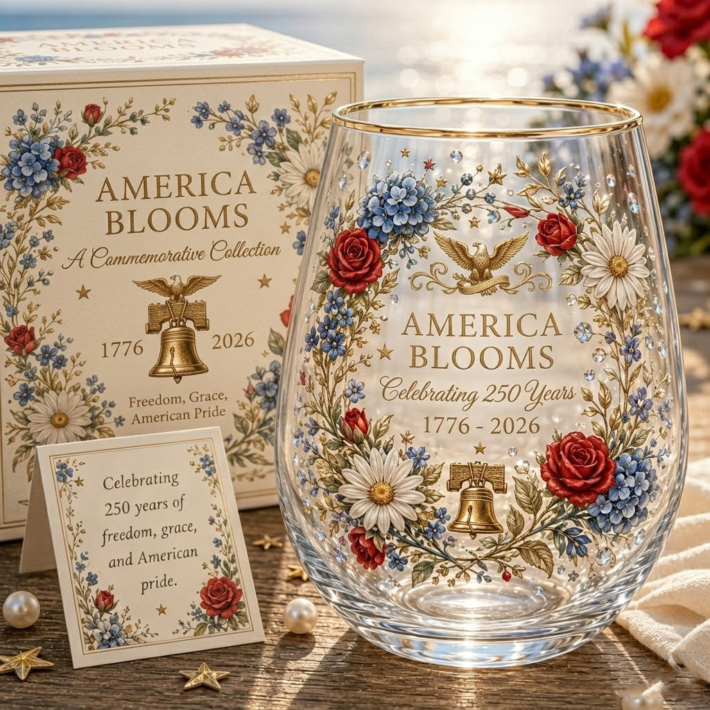 ๐บ๐ธ 250th Anniversary Commemorative Glass โ A Toast to 250 Years of Freedom