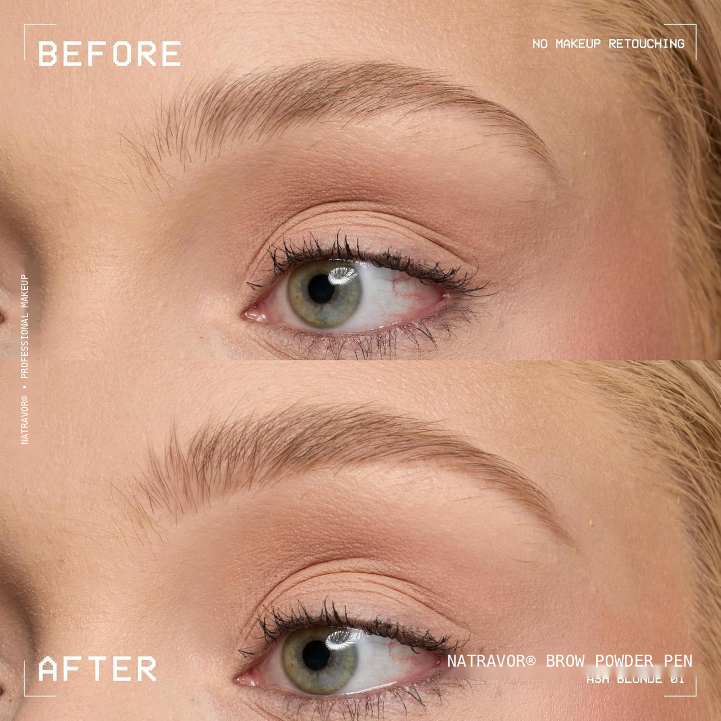 Eyebrow Powder Pen - Cream-To-Powder Formula For Fluffy Natural-Looking Brows