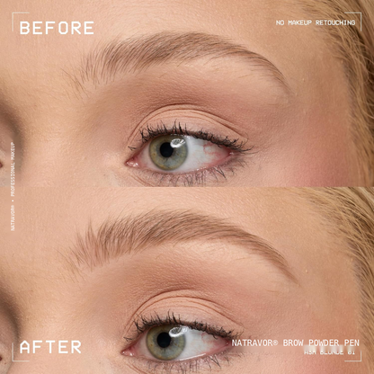 Eyebrow Powder Pen - Cream-To-Powder Formula For Fluffy Natural-Looking Brows