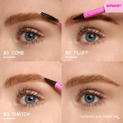 Eyebrow Powder Pen - Cream-To-Powder Formula For Fluffy Natural-Looking Brows