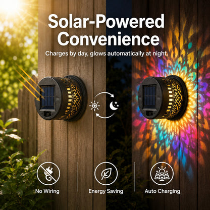 Solar-powered Bohemian Mandala Wall Lamp✨| 2026 Summer Special Edition Theme