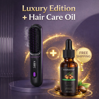 🏆 The Short Hair Specialist! The first smart styling comb designed specif  💖(Type-C charging design)