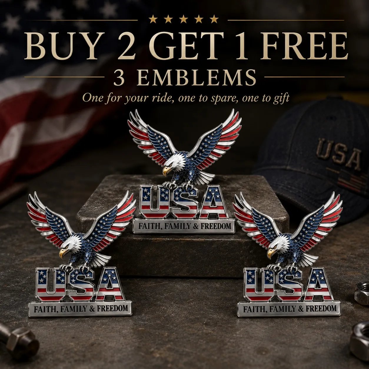 BUY 2 Emblems - Standard package