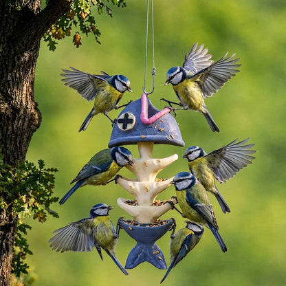 🐦Creative Fish Skeleton Hanging Bird Feeder