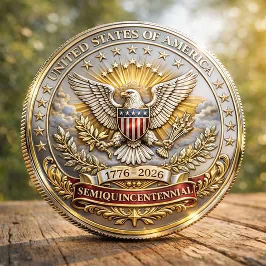 United States of America 250 Years of Freedom 1776–2026 Commemorative Metal Medal
