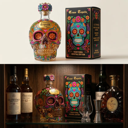 🔥49% off 🍷Limited edition Day of the Dead tequila bottle🎁