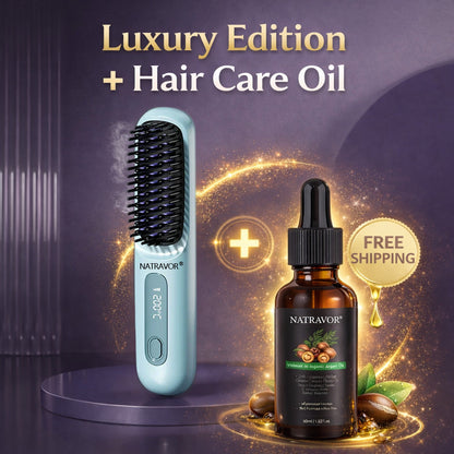 🏆 The Short Hair Specialist! The first smart styling comb designed specif  💖(Type-C charging design)