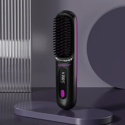 🏆 The Short Hair Specialist! The first smart styling comb designed specif  💖(Type-C charging design)