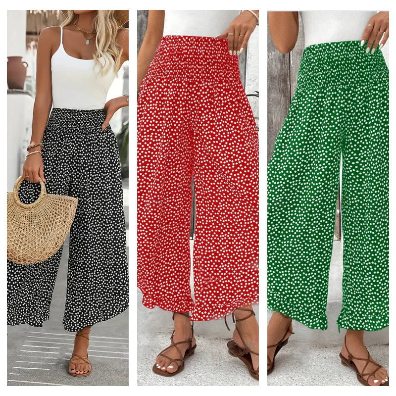 🌓Last Day 49% OFF👖Women’s Flowy High Waist Wide-Leg Pants – Slimming, Comfy & Chic🌺