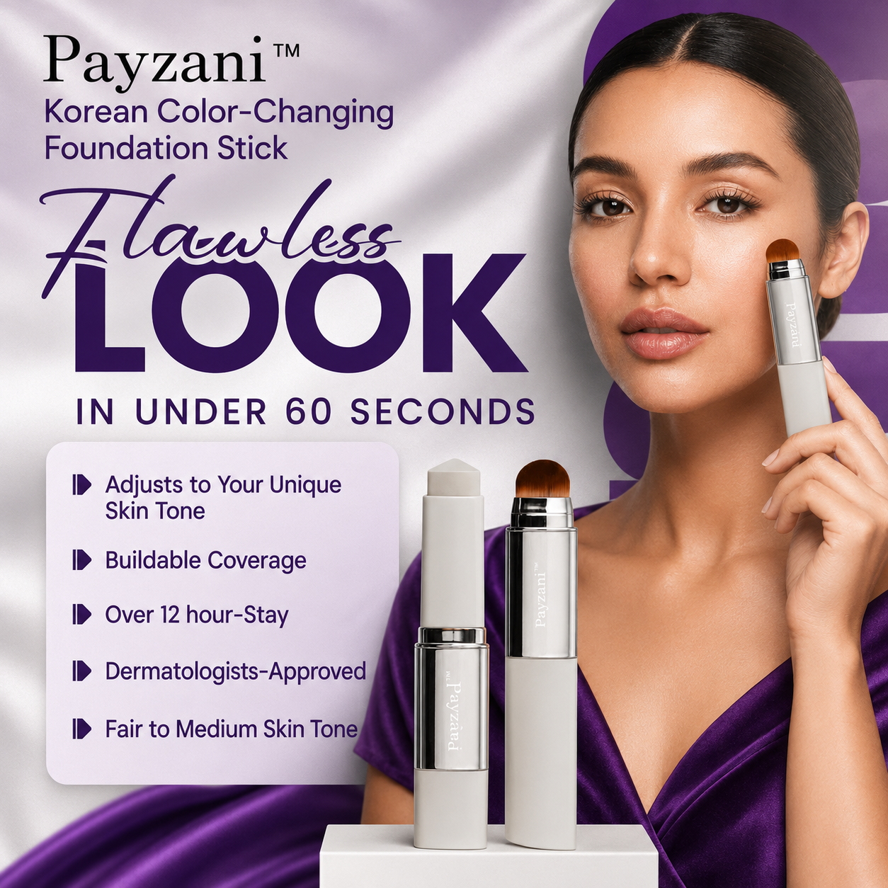 Payzani™ Korean Color-Changing Foundation stick