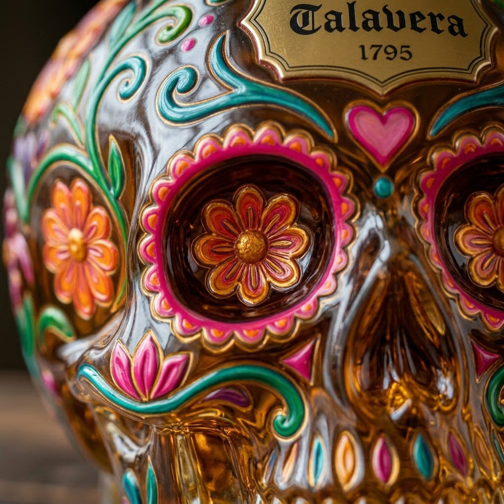 🔥49% off 🍷Limited edition Day of the Dead tequila bottle🎁
