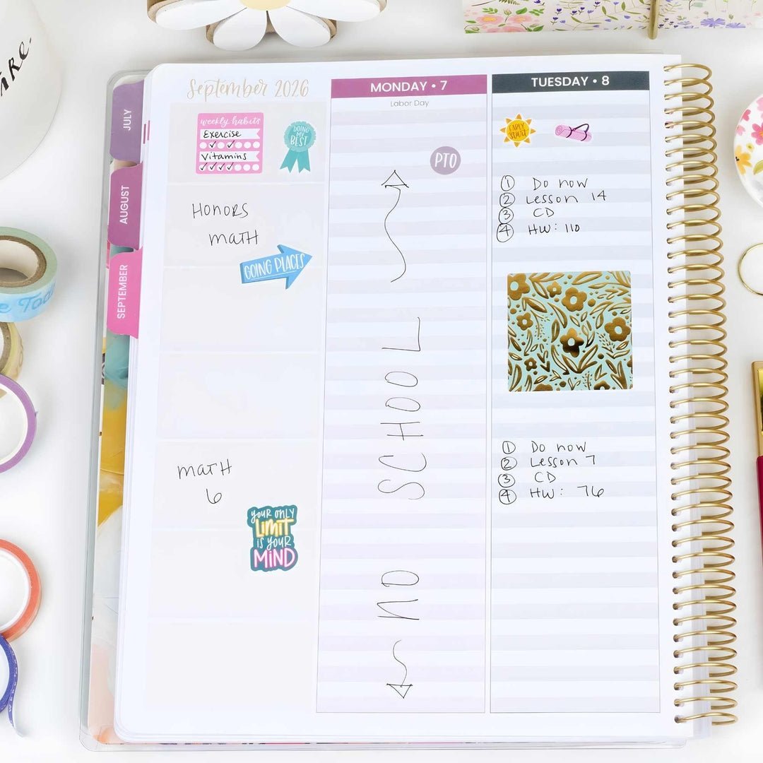 📚🧑‍🏫 2026-27 Teacher Planner | Interchangeable Cover ✨ Buy 2 Free Shipping (✨Hardcover)