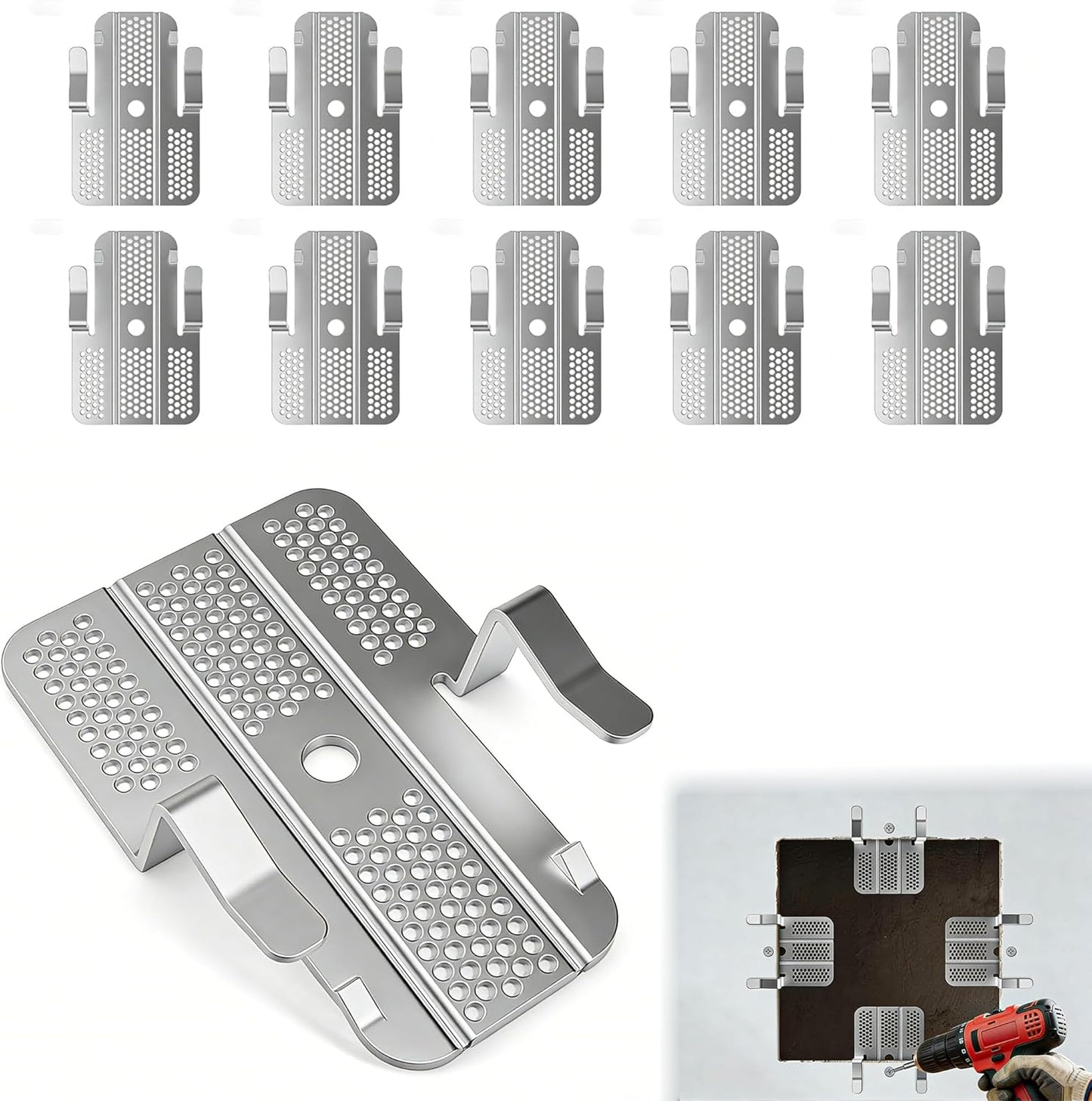 🔥Father’s Day 50% OFF🔥 - Drywall Repair Clips Kit - No-Stud Wall Patch Support