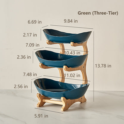 🍓2-Tier / 3-Tier Fruit Basket with Stand – Space-Saving Countertop Organizer
