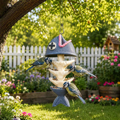 🐦Creative Fish Skeleton Hanging Bird Feeder