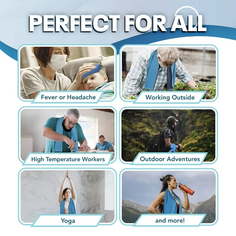 🎉LAST DAY - BUY 1 GET 1 FREE🌞Cooling Bottle - Cold Sweat Towel You Can Use Anywhere, Anytime! Reusable Soft Absorbent Cooling Portable