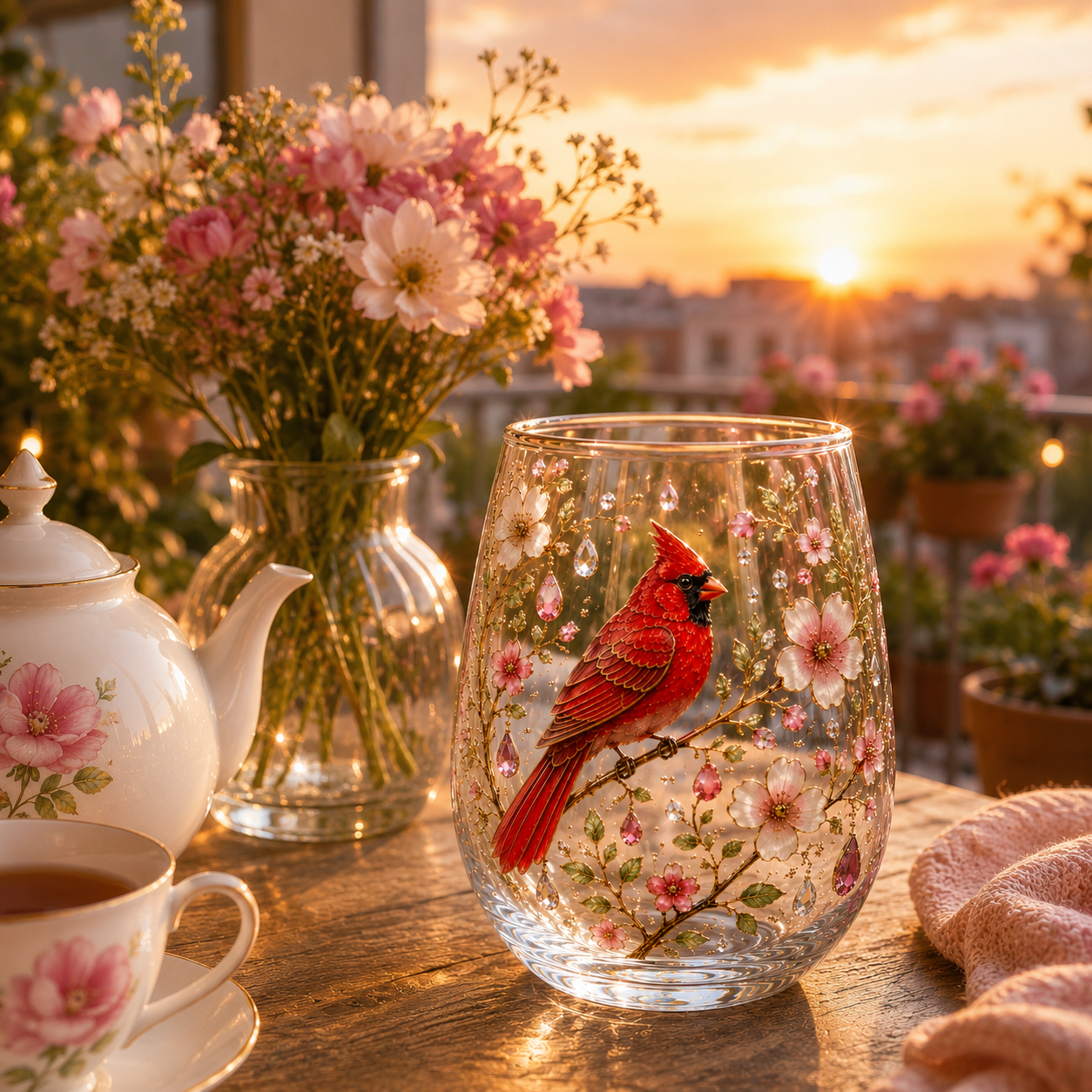 🌤️Sweetness, Hope & Joy 🐝 2026 Limited Edition Honey Bee Garden Glass Tea Cup