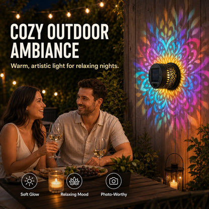 Solar-powered Bohemian Mandala Wall Lamp✨| 2026 Summer Special Edition Theme