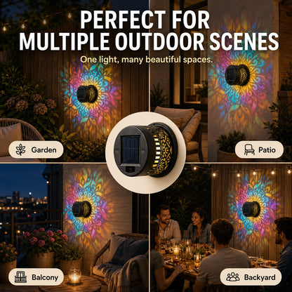 Solar-powered Bohemian Mandala Wall Lamp✨| 2026 Summer Special Edition Theme