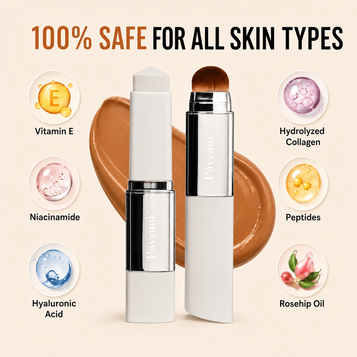 Payzani™ Korean Color-Changing Foundation stick