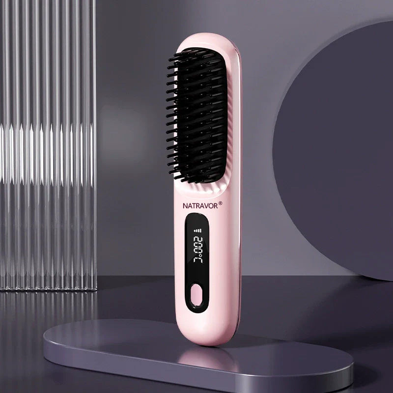 🏆 The Short Hair Specialist! The first smart styling comb designed specif  💖(Type-C charging design)