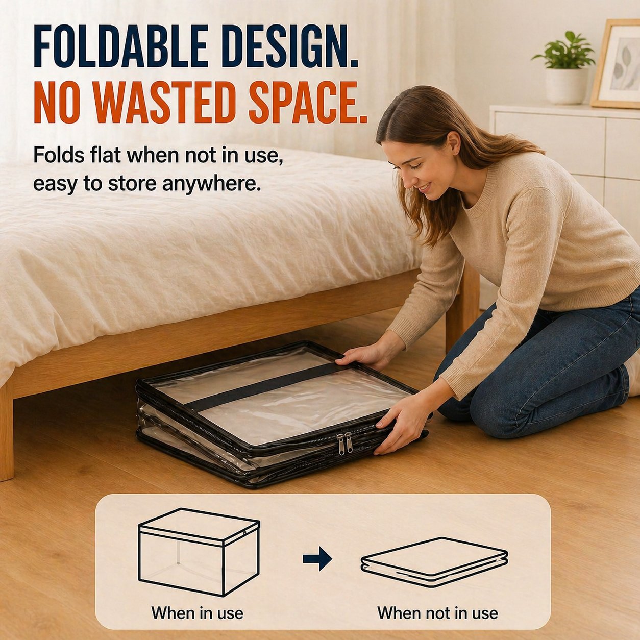 🎁 Summer Sale 50% OFF📦Large Heavy-Duty Thick Plastic Clear Storage Bag for Clothes, Moving & Storage