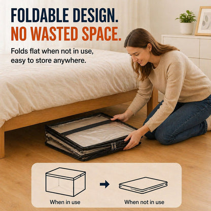 🎁 Summer Sale 50% OFF📦Large Heavy-Duty Thick Plastic Clear Storage Bag for Clothes, Moving & Storage