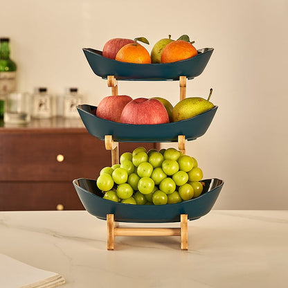 🍓2-Tier / 3-Tier Fruit Basket with Stand – Space-Saving Countertop Organizer