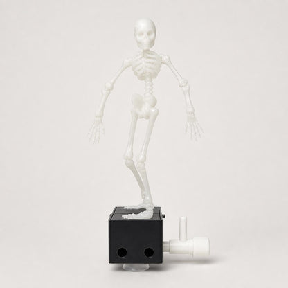 Dancing Skeleton Aquarium Ornament, Air-Powered Moving Fish Tank Decor with Suction Base