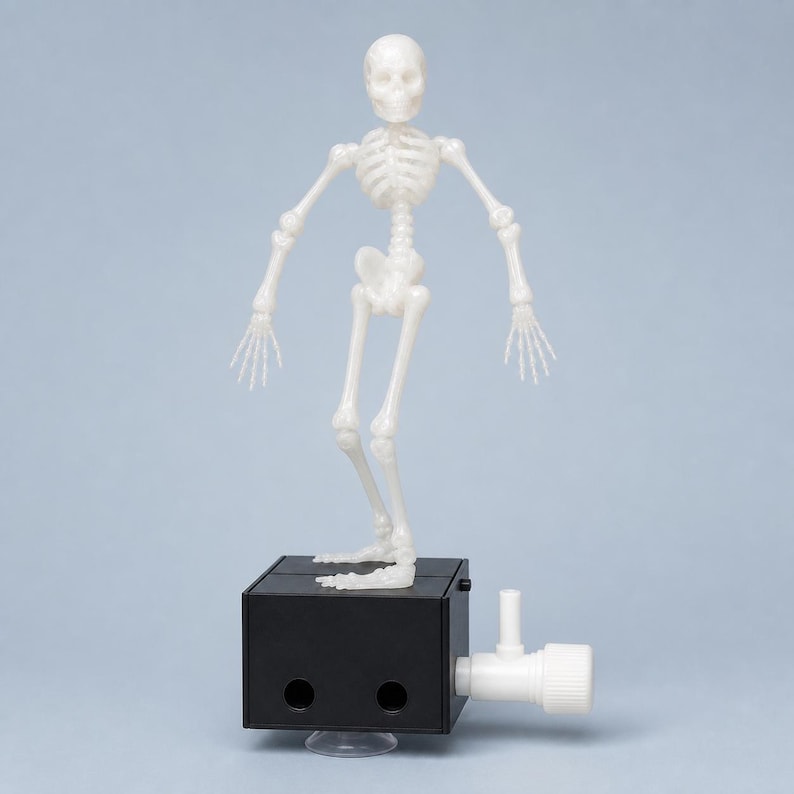 Dancing skeleton aquarium ornament product view