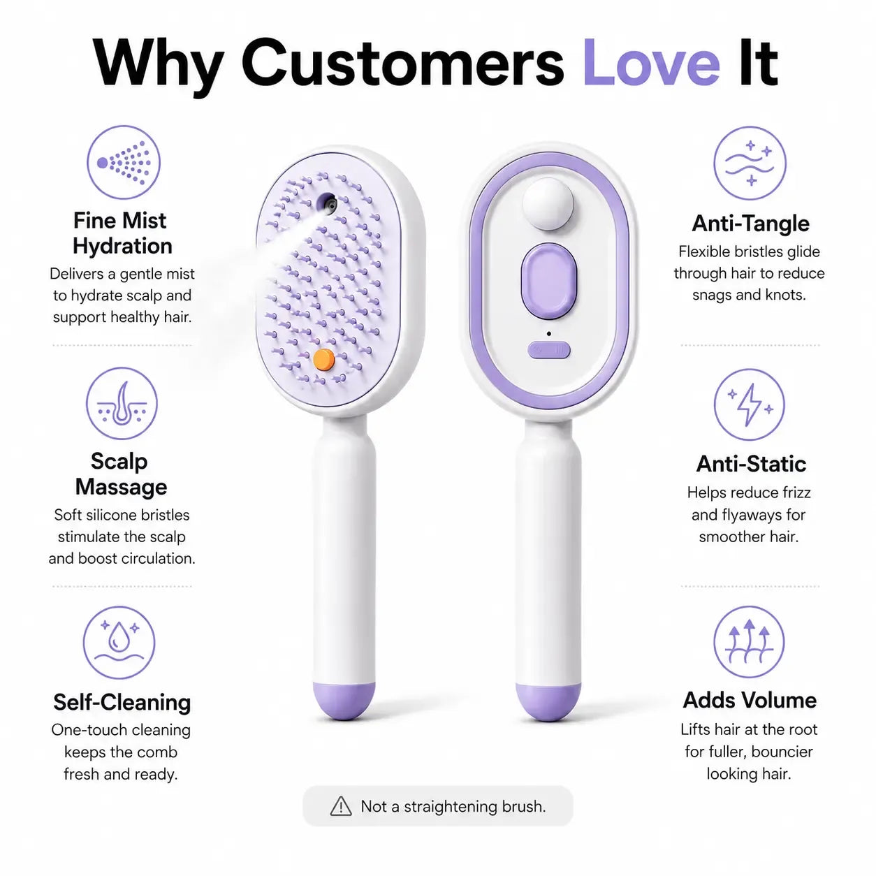 🔥Last Day Sale 50% OFF🔥Electric Spray Air Cushion Massage Comb