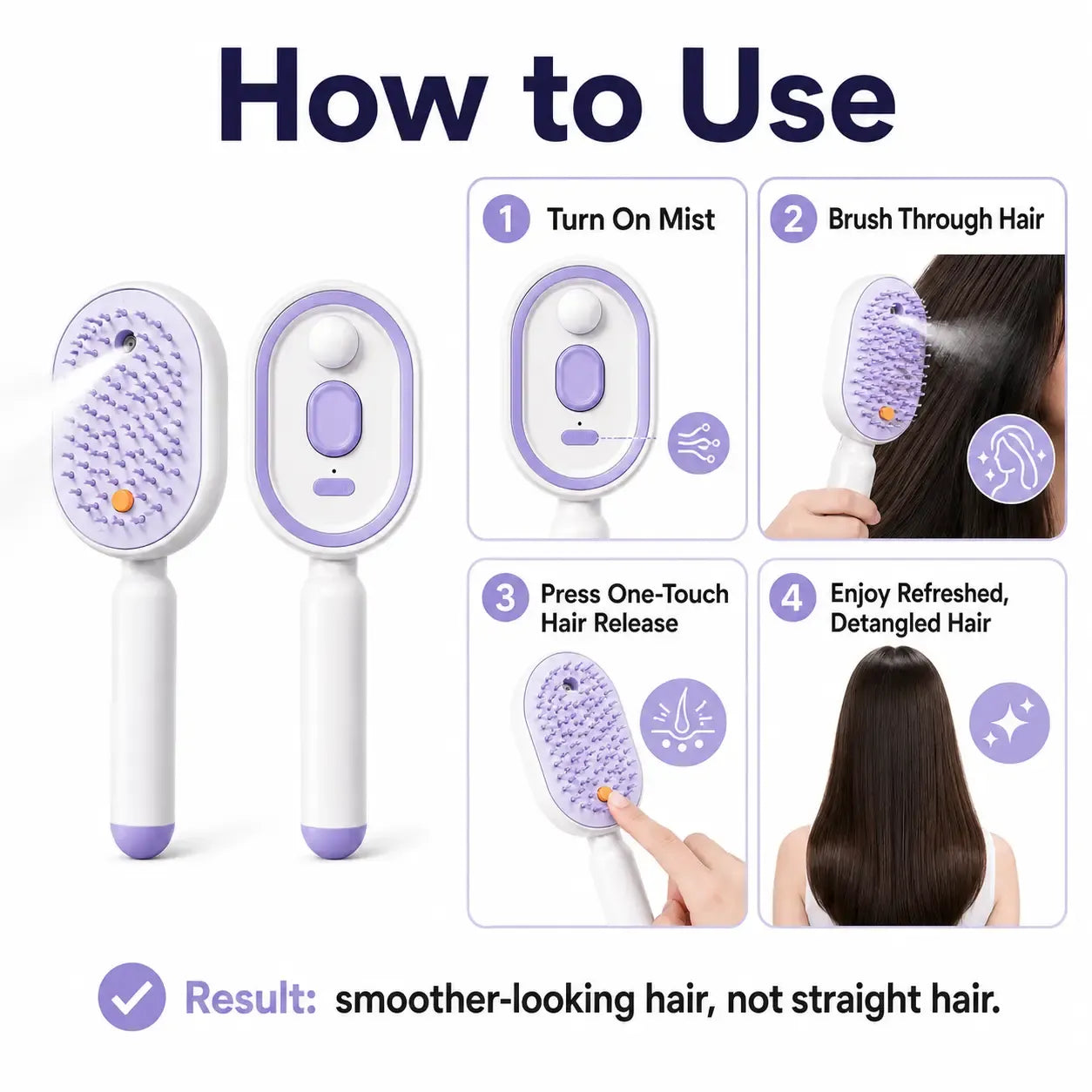 🔥Last Day Sale 50% OFF🔥Electric Spray Air Cushion Massage Comb