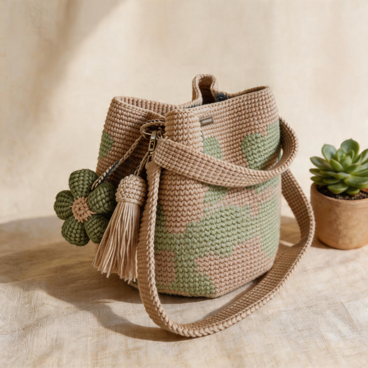 ✨Handmade Crochet Flower Tote 🌼