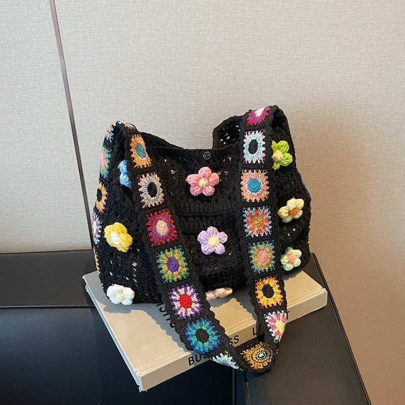 📢⏰Women’s Crochet Ethnic Shoulder Bag